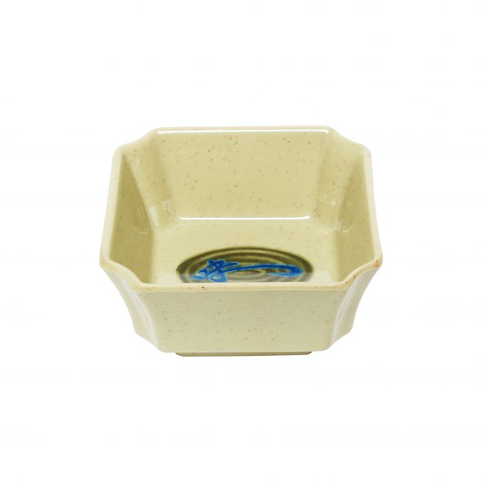 Thunder Group 1002J, 4 OZ, 3 1/8" SQUARE BOWL, WEI, Melamine, NSF, Case Pack of 12