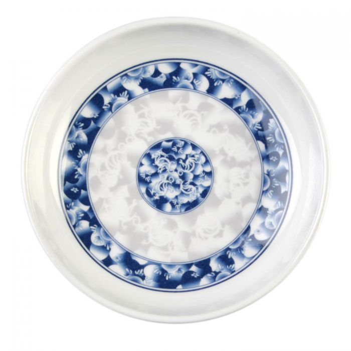 Thunder Group 1003DL, 3 OZ, 3 7/8" SAUCE DISH, BLUE DRAGON, Melamine, NSF, Case Pack of 48