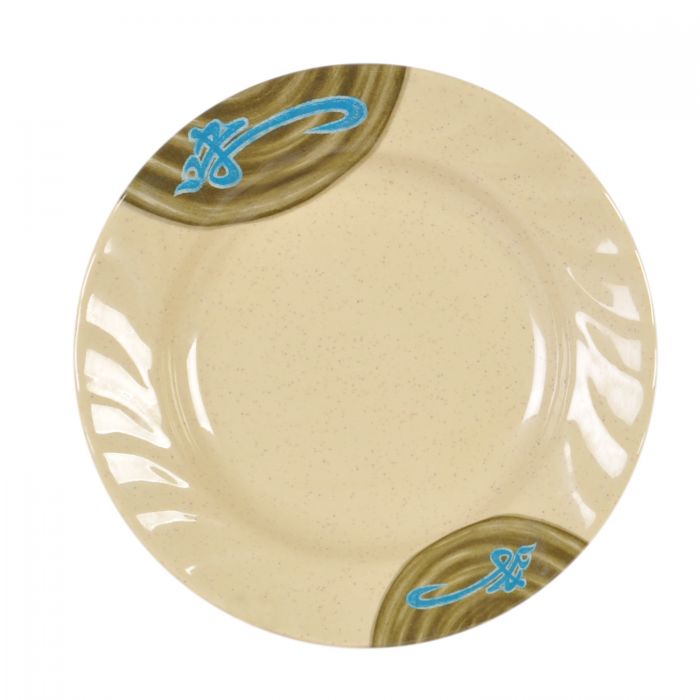 Thunder Group 1206J, 6" CURVED RIM PLATE, WEI, Melamine, NSF, Case Pack of 12