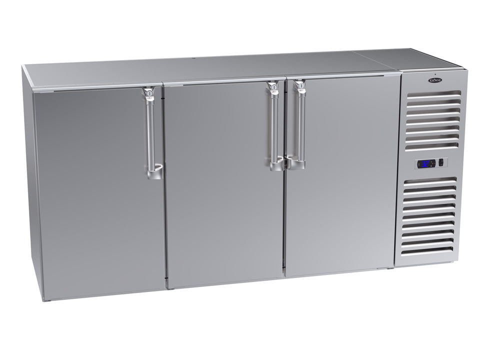 Krowne Metal, NS72R-SNS-RLR, Refrigeration- Self-Contained Narrow Door Back Bar