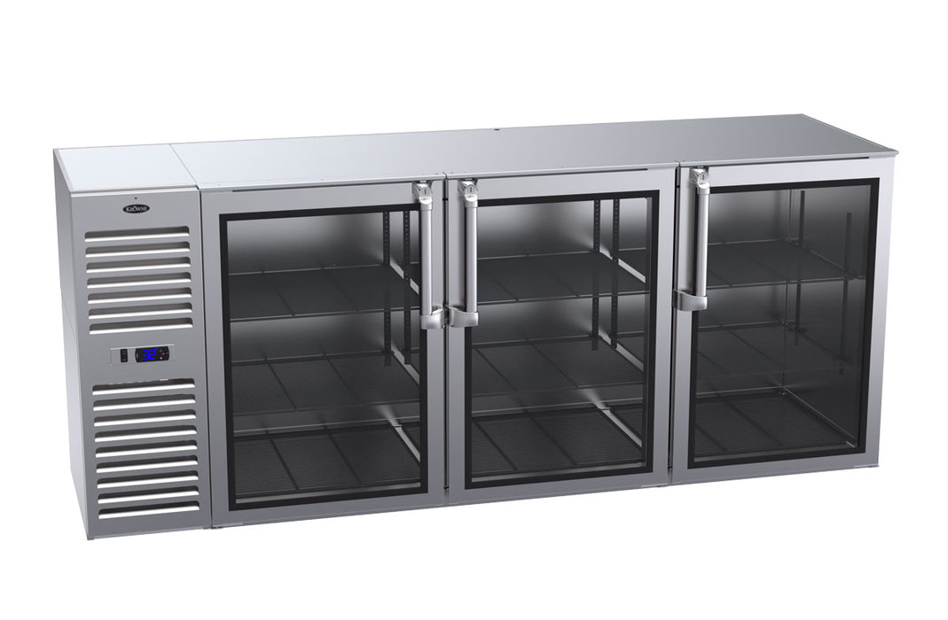 Krowne Metal, BS84L-KNS-RLL, Refrigeration- Self-Contained Back Bar Cooler