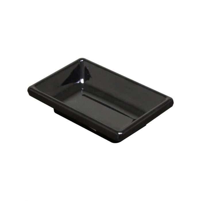 Thunder Group 19001BK, 2 OZ, 3 3/4" X 2 1/2" SAUCE DISH, BLACK, Classic, Melamine, NSF, Case Pack of 144