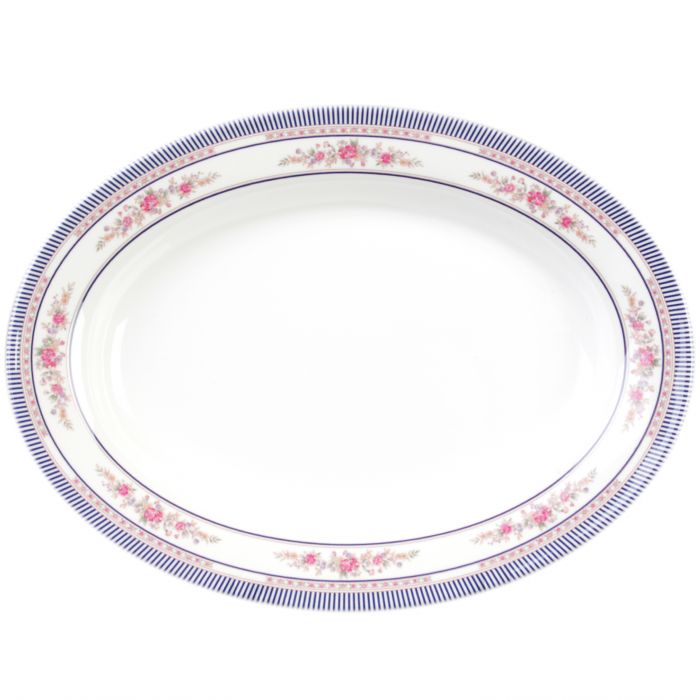 Thunder Group 2016AR, 16" X 11 5/8" PLATTER, ROSE, Melamine, NSF, Case Pack of 12