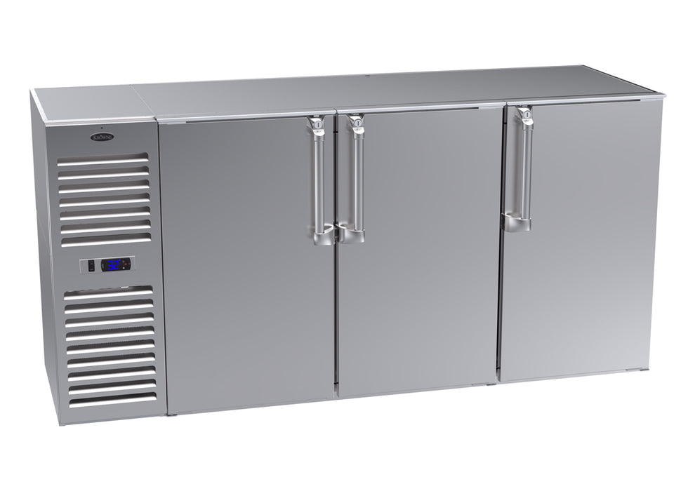 Krowne Metal, NS72L-SNS-RRR, Refrigeration- Self-Contained Narrow Door Back Bar