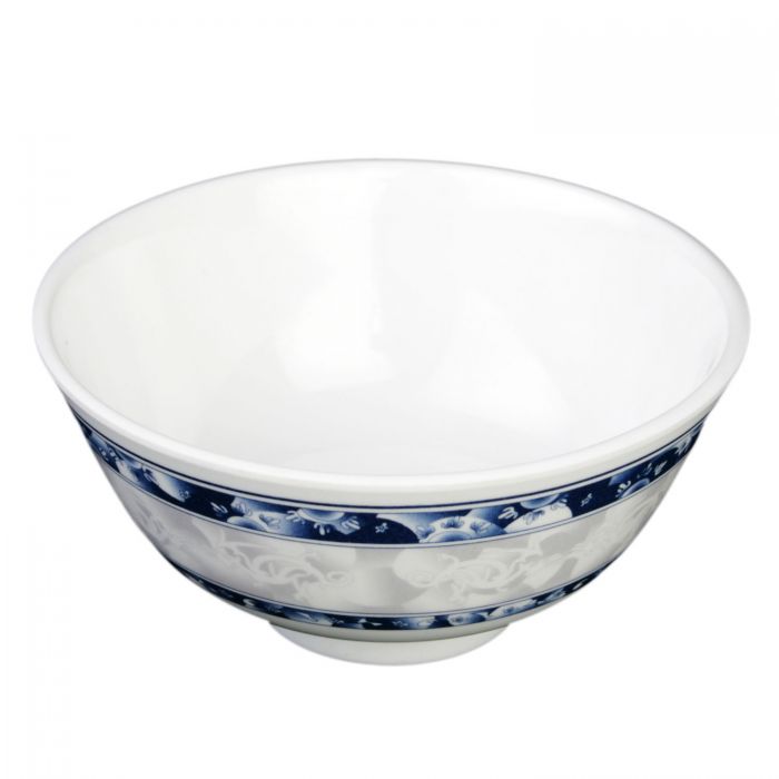 Thunder Group 3008DL, 6 OZ, 3 3/4" RICE BOWL, BLUE DRAGON, Melamine, NSF, Case Pack of 12