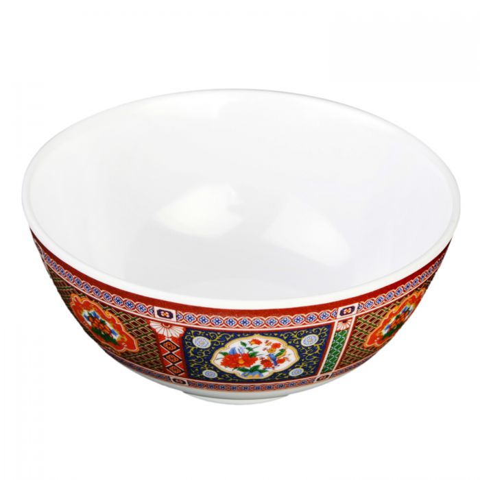 Thunder Group 3006TP, 9 OZ, 4 3/8" RICE BOWL, PEACOCK, Melamine, NSF, Case Pack of 12