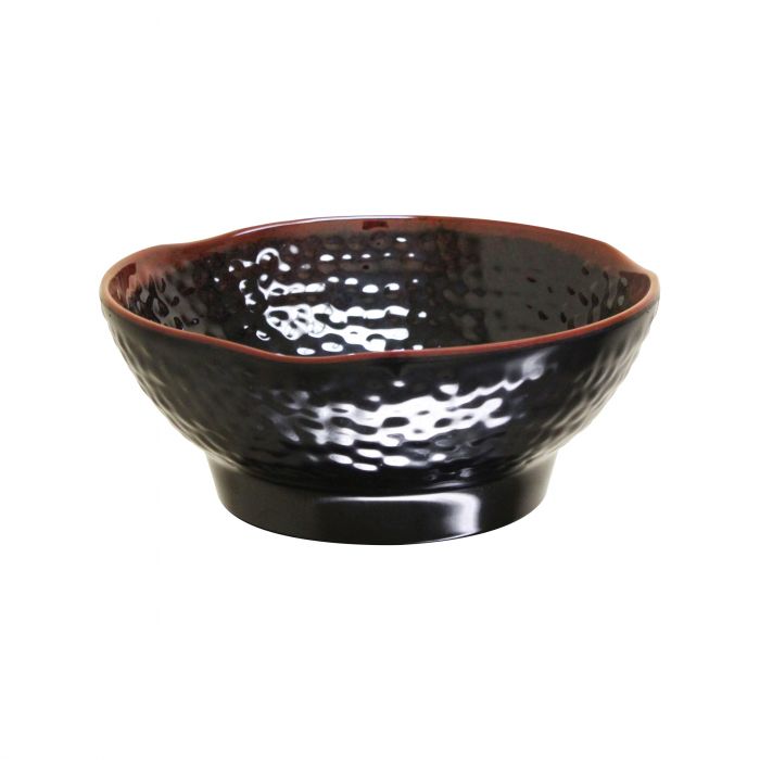 Thunder Group 3706TM, 12.5 OZ, 5" WAVE RICE BOWL, TENMOKU, Melamine, NSF, Case Pack of 12