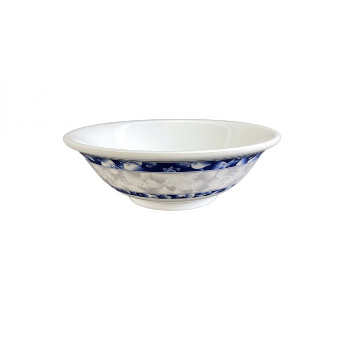 Thunder Group 5095DL, 96 OZ, 11" RIMLESS BOWL, BLUE DRAGON, Melamine, NSF, Case Pack of 12