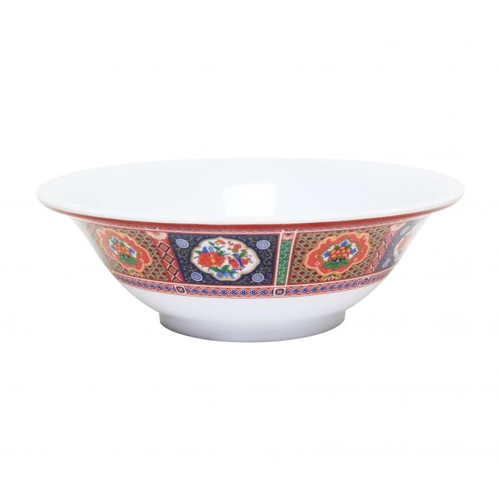 Thunder Group 5107TP, 24 OZ, 7" DEEP BOWL, PEACOCK, Melamine, NSF, Case Pack of 12