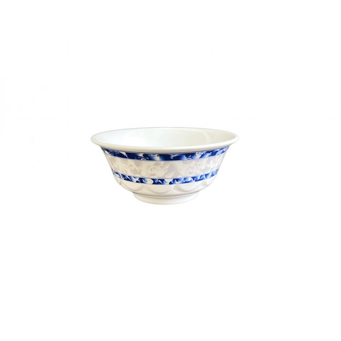 Thunder Group 5285DL, 53 OZ, 8 1/4" SCALLOPED BOWL, BLUE DRAGON, Melamine, NSF, Case Pack of 12