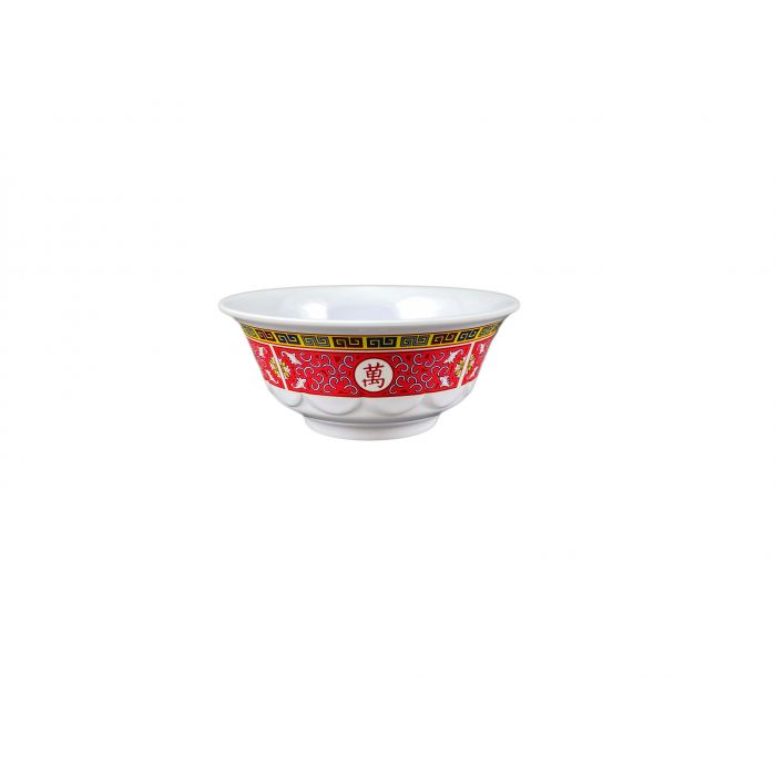 Thunder Group 5265TR, 25 OZ, 6 1/4" SCALLOPED BOWL, LONGEVITY, Melamine, NSF, Case Pack of 12