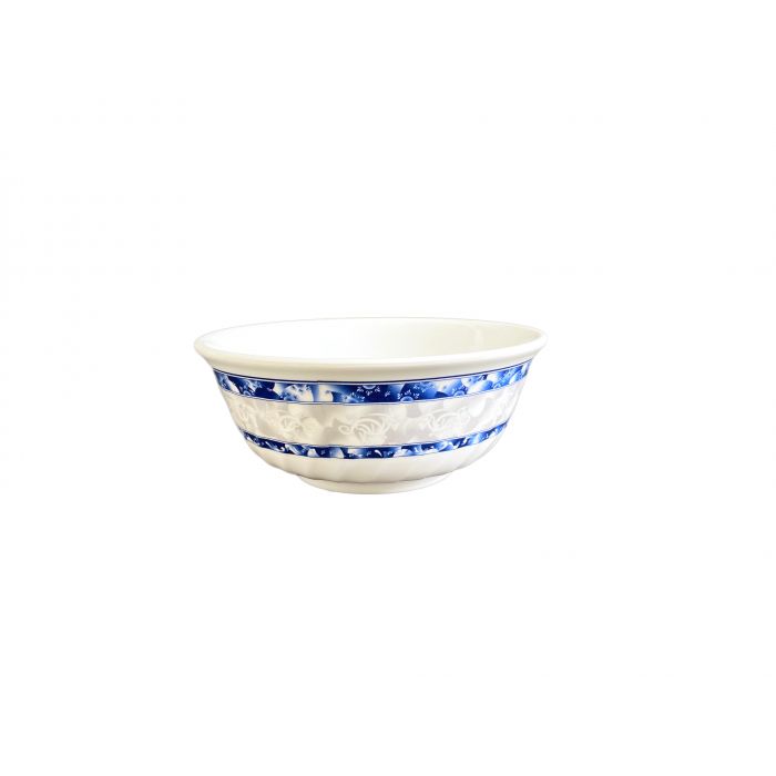 Thunder Group 5309DL, 72 OZ, 9" SWIRL BOWL, BLUE DRAGON, Melamine, NSF, Case Pack of 12