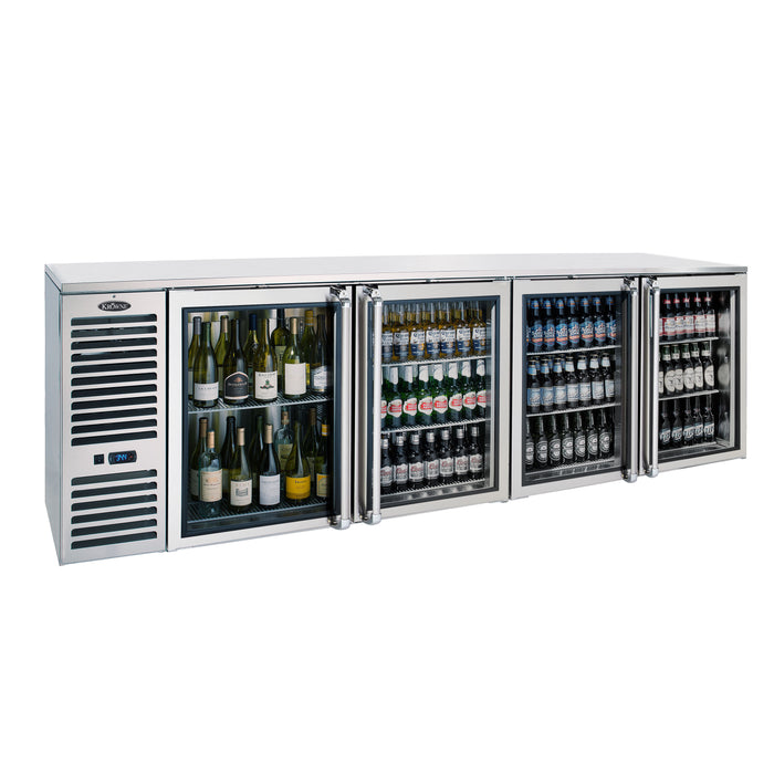 Krowne Metal, BS108L-BNS-LLRR, Back Bar Refrigeration