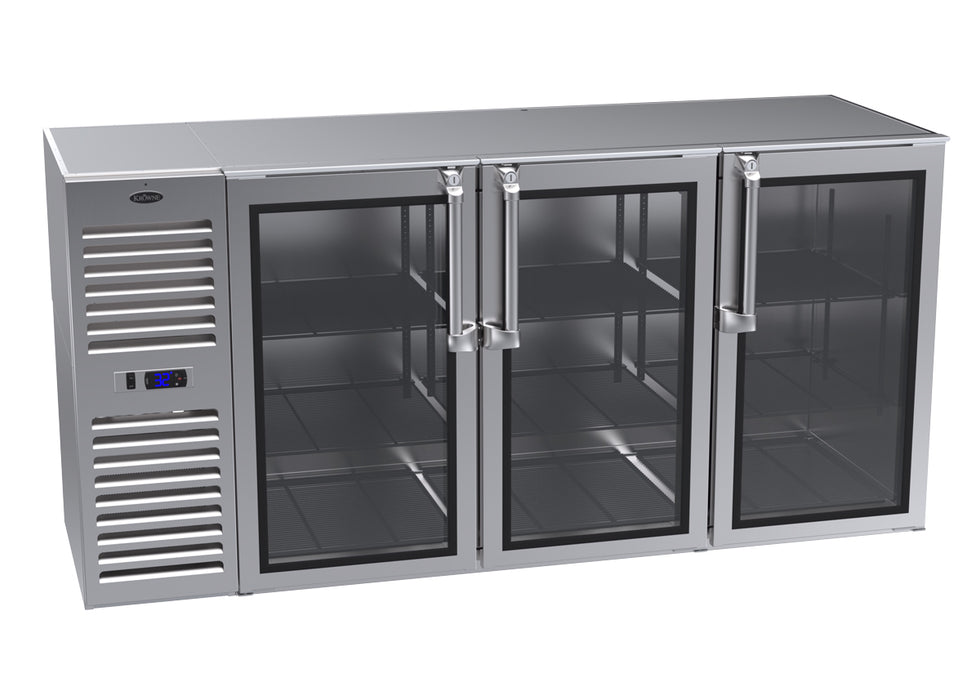 Krowne Metal, NS72L-KNS-LLL, Refrigeration- Self-Contained Narrow Door Back Bar