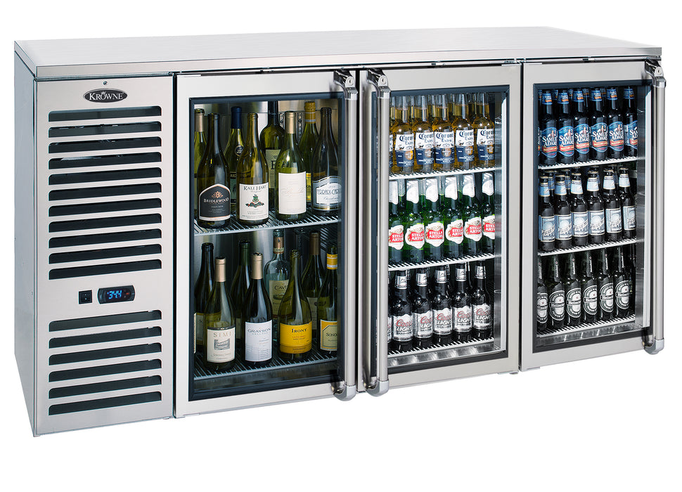 Krowne Metal, NS72L-KSS-LLL, Back Bar Refrigeration