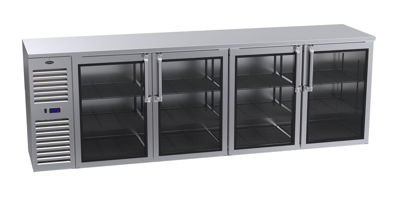 Krowne Metal, BS108L-KSS-RLRR, Refrigeration- Self-Contained Back Bar Cooler