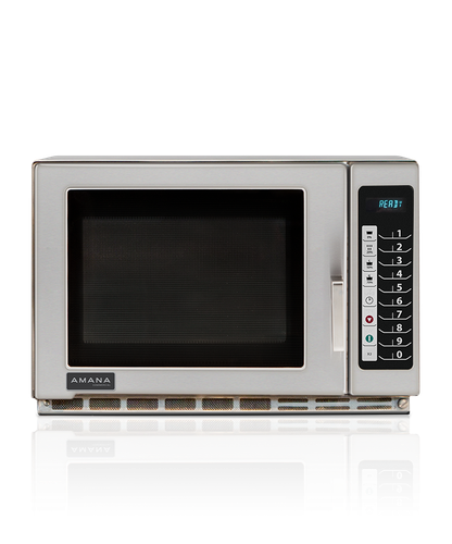 Amana Medium Duty RFS12TS, 1200 Watts, 1.2 cu.ft. Microwave Oven with Push Button Controls