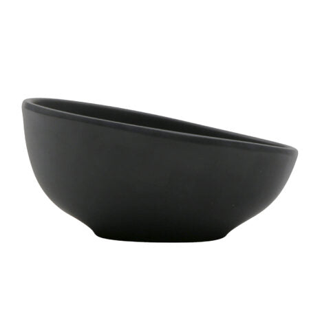 GET B-2000-DG, 12 oz. Dark Gray, Melamine, Salad Bowl, (15.5 oz. rim-full), 1.9″ H, (2.6″ Max H), 6.4″ L x 5″ W, Riverstone, Pack of 12