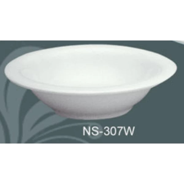 Yanco NS-307W Nessico Soup/Cereal Bowl, 13 oz Capacity, 2" Height, 6.5" Diameter, Melamine, White Color, Pack of 48