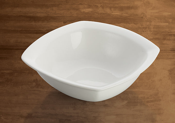 Winco WDP020-101, Kester 5-1/2" Porcelain Square Bowl, Bright White, 36 pcs/case