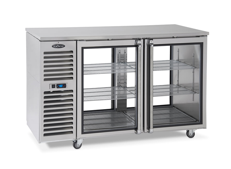 Krowne Metal, KPT84L-BNS-LLR/LRR, Pass-Thru Refrigerated Back Bar Cabinet