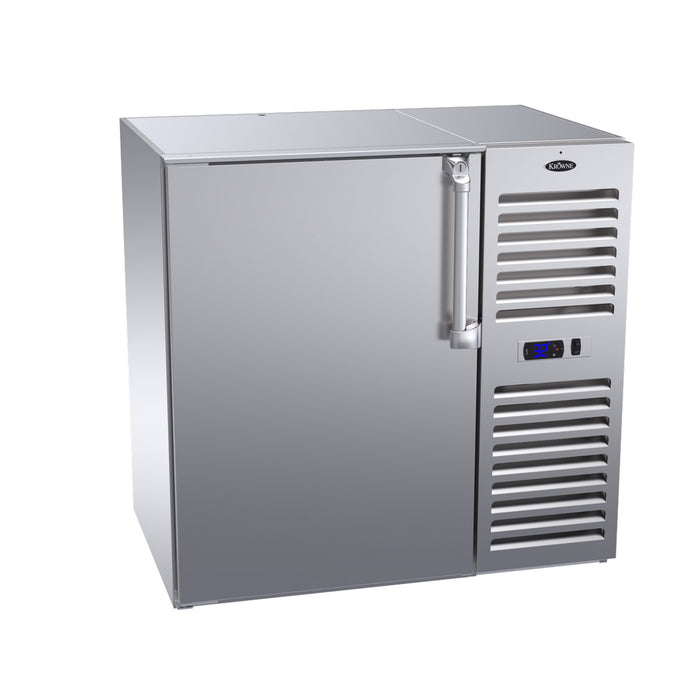 Krowne Metal, BS36R-SNS-R, Refrigeration- Self-Contained Back Bar Cooler