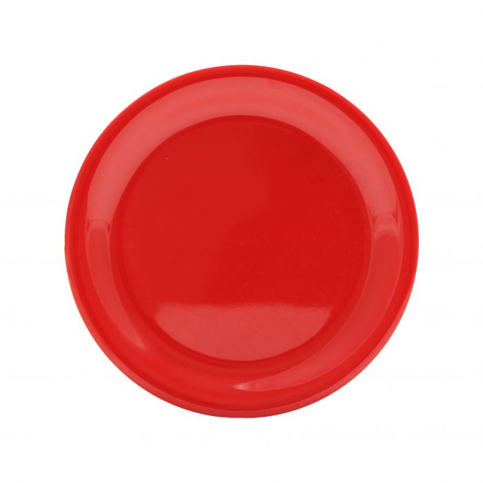 Thunder Group CR107PR, 7 1/4" NARROW RIM PLATE, PURE RED, Melamine, NSF, Case Pack of 12