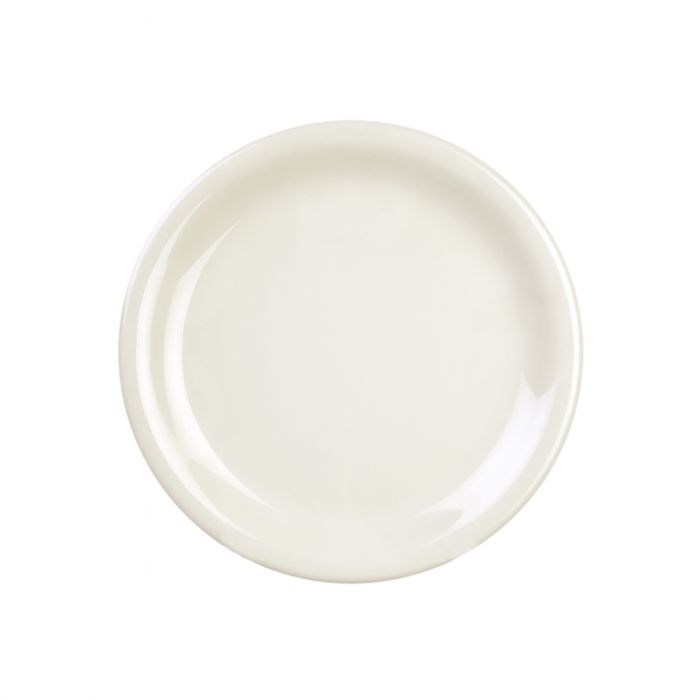 Thunder Group CR109V, 9" NARROW RIM PLATE, IVORY, Melamine, NSF, Case Pack of 12