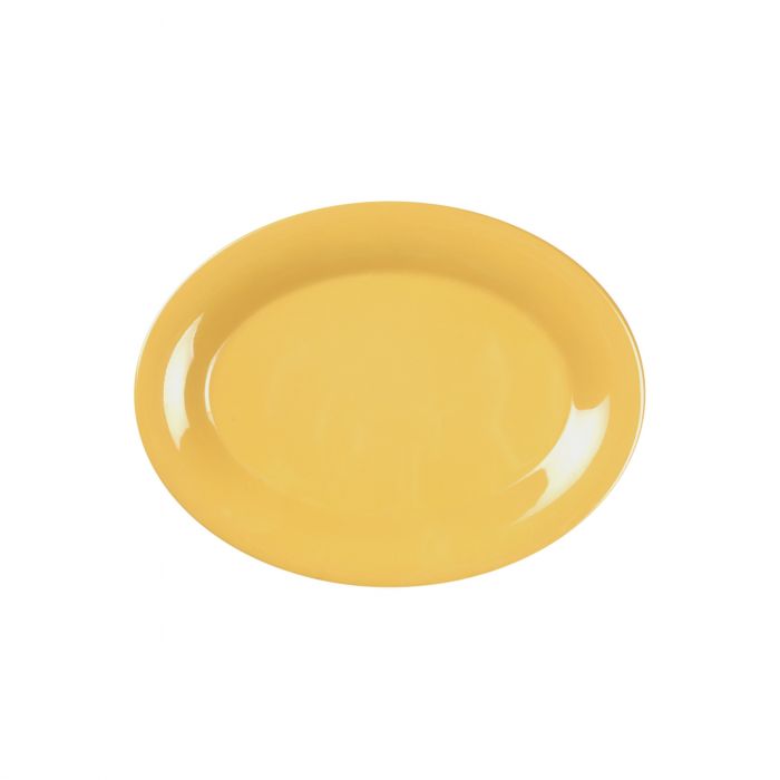 Thunder Group CR209YW, 9 1/2" X 7 1/4" PLATTER, YELLOW, Melamine, NSF, Case Pack of 12