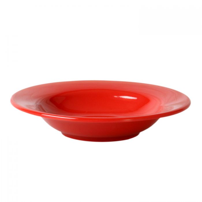 Thunder Group CR5077PR, 8 OZ, 7 3/4" WIDE RIM SALAD BOWL, PURE RED, Melamine, NSF, Case Pack of 12