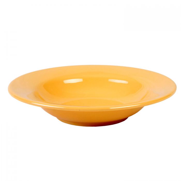 Thunder Group CR5077YW, 8 OZ, 7 3/4" WIDE RIM SALAD BOWL, YELLOW, Melamine, NSF, Case Pack of 12