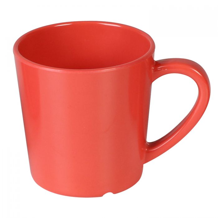 Thunder Group CR9018RD, 7 OZ, 3 1/8" MUG/CUP, ORANGE, Melamine, NSF, Case Pack of 12