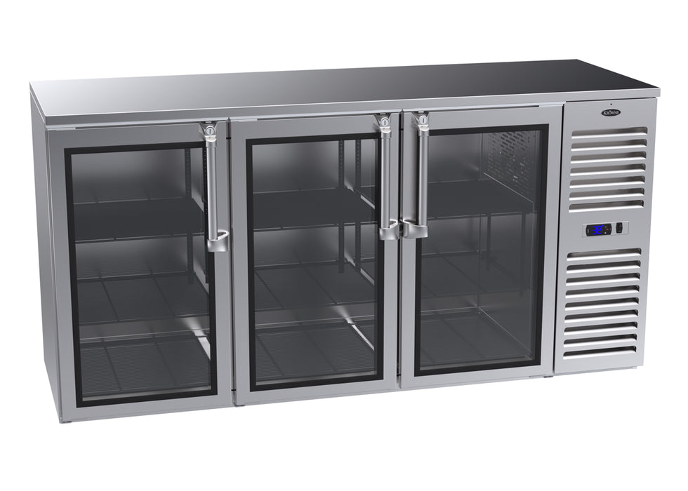 Krowne Metal, NS72R-KSS-RLR, Refrigeration- Self-Contained Narrow Door Back Bar