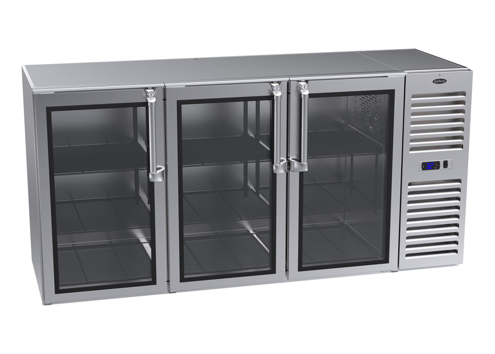 Krowne Metal, NS72R-KNS-RRR, Refrigeration- Self-Contained Narrow Door Back Bar