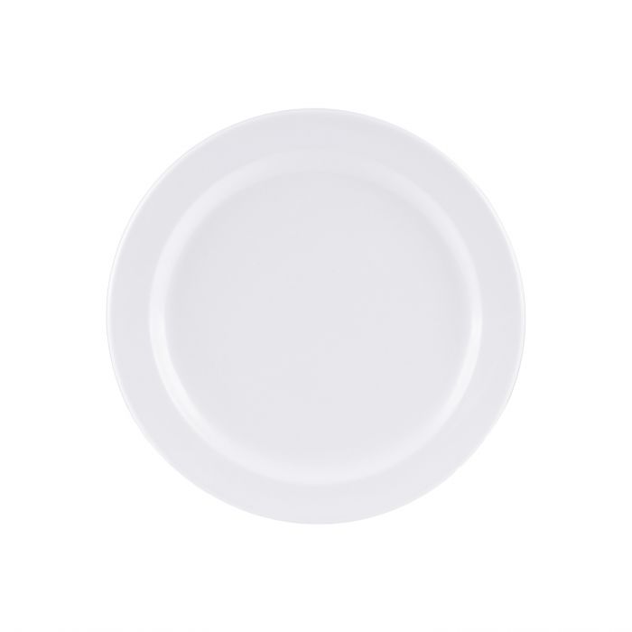 Thunder Group NS110W, 10 1/4" DINNER PLATE, NUSTONE WHITE, Melamine, NSF, Case Pack of 12