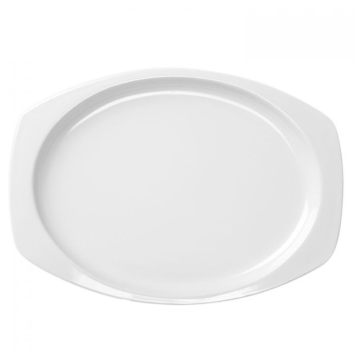 Thunder Group NS211W, 11 1/2" X 7 1/2", RECTANGULAR PLATTER, NUSTONE WHITE, Melamine, NSF, Case Pack of 12