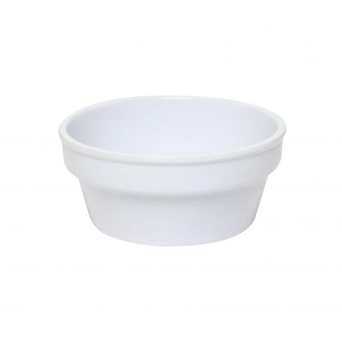 Thunder Group NS502W, 2 1/2 OZ, 2 7/8" SAUCE CUP/RAMEKIN, NUSTONE WHITE, Melamine, NSF, Case Pack of 12