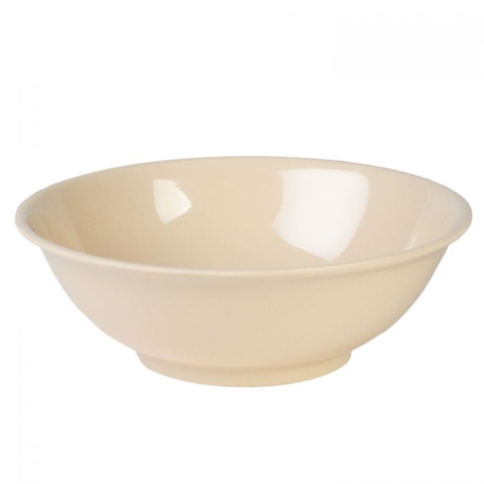 Thunder Group NS5070T, 41 OZ, 8" RIMLESS BOWL, NUSTONE TAN, Melamine, NSF, Case Pack of 12