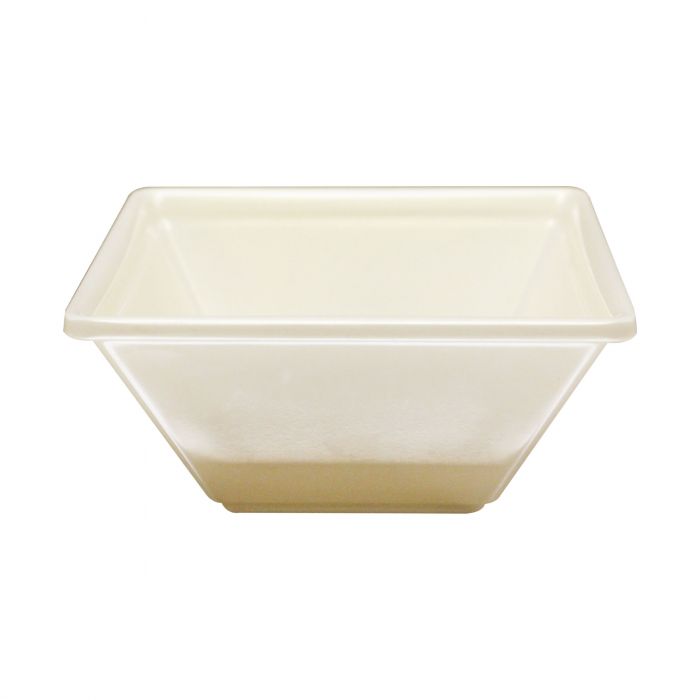 Thunder Group PS5006V, 23 OZ, 6" X 6" SQUARE BOWL, 2 1/8" DEEP, PASSION PEARL, Melamine, NSF, Case Pack of 12