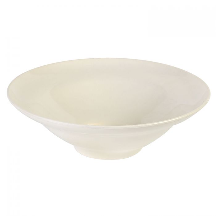 Thunder Group PS6013V, 70 OZ, 13" SALAD BOWL, 4 1/8" DEEP, PASSION PEARL, Melamine, NSF, Case Pack of 4