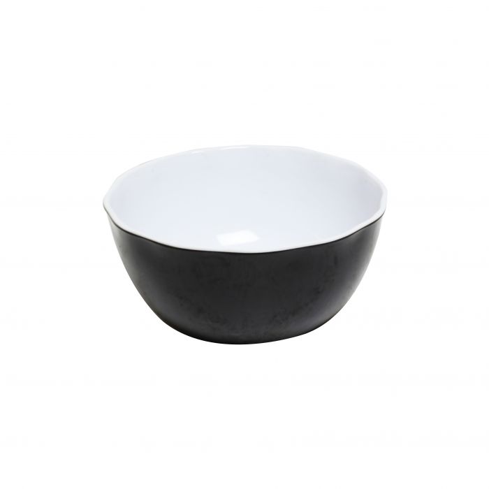 Thunder Group RF5065BW, 36 OZ, 6 1/2" ALL PURPOSE BOWL, TWO TONE, BLACK PEARL, Melamine, NSF, Case Pack of 6