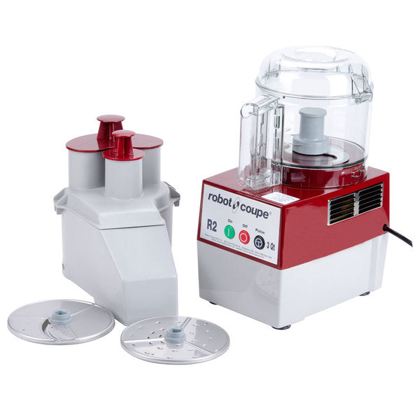 Robot Coupe R2NCLR Combination Food Processor with 3 Qt. Clear Bowl, Power - 1 HP