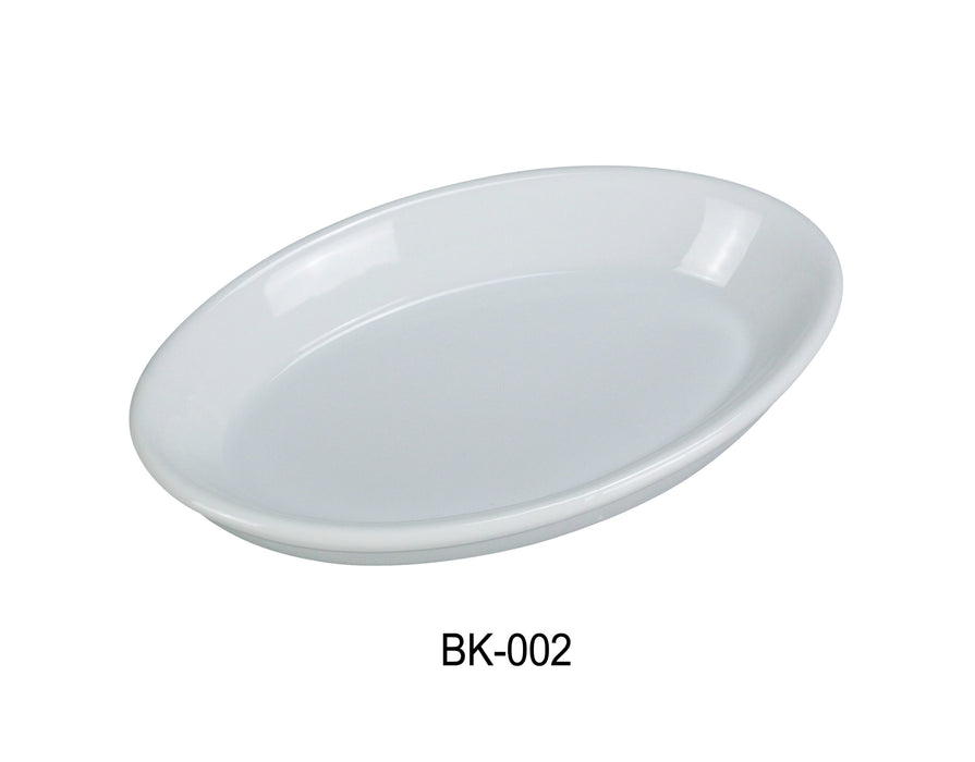 Yanco BK-002 Oval Baker, 8 oz Capacity, China, Super White, Pack of 36