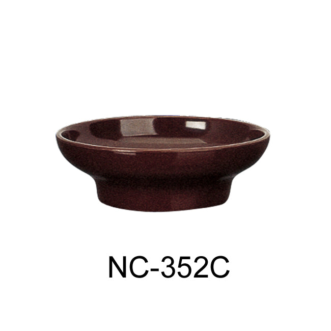 Yanco NC-352C Tulip/Salsa Bowl, 5 oz Capacity, 1.5" Height, 4.5" Diameter, Melamine, Chocolate Color, Pack of 48