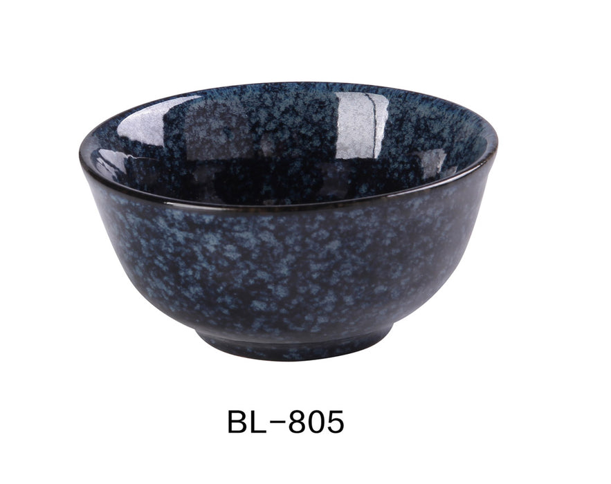 Yanco China BL-805 4 5/8″ X 2 3/8″ RICE BOWL 10 OZ, Ceramic Blue Star Rice Bowl, Pack of 36