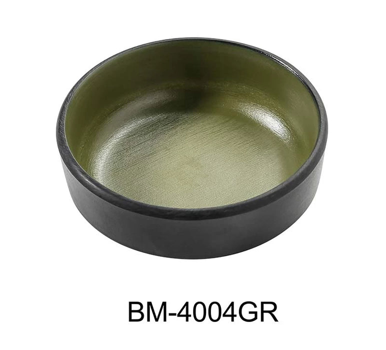 Yanco BM-4004GR Birmingham – Green 4″ X 1 1/4″ SAUCE DISH 4 OZ Melamine, Pack of 72