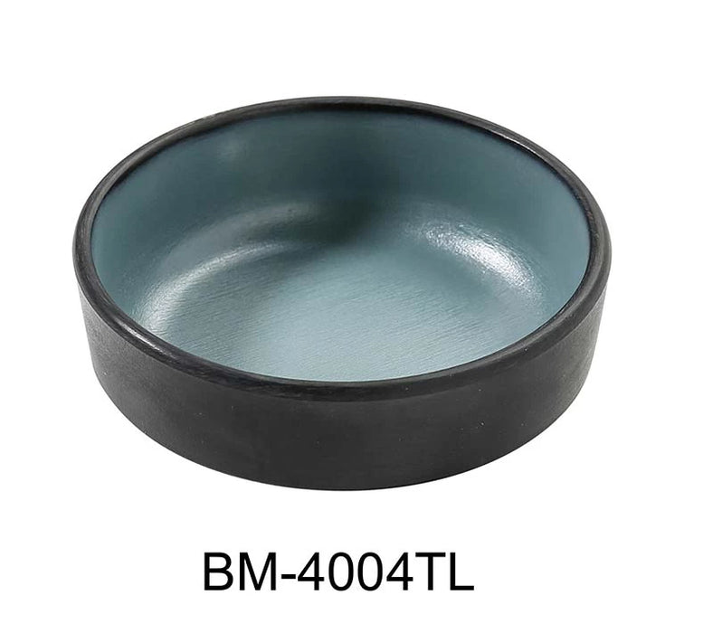 Yanco BM-4004TL Birmingham – Teal 4″ X 1 1/4″ SAUCE DISH 4 OZ Melamine, Pack of 72