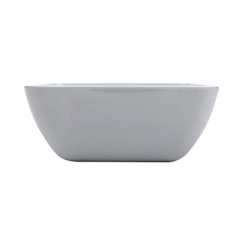 GET CS-120-W, 12 oz. Melamine, White, Square Soup, Salad, Pasta Nappie Bowl with Rounded Corners, (12.5 oz. rim-full), 2″ Deep, Midtown, Pack of 12