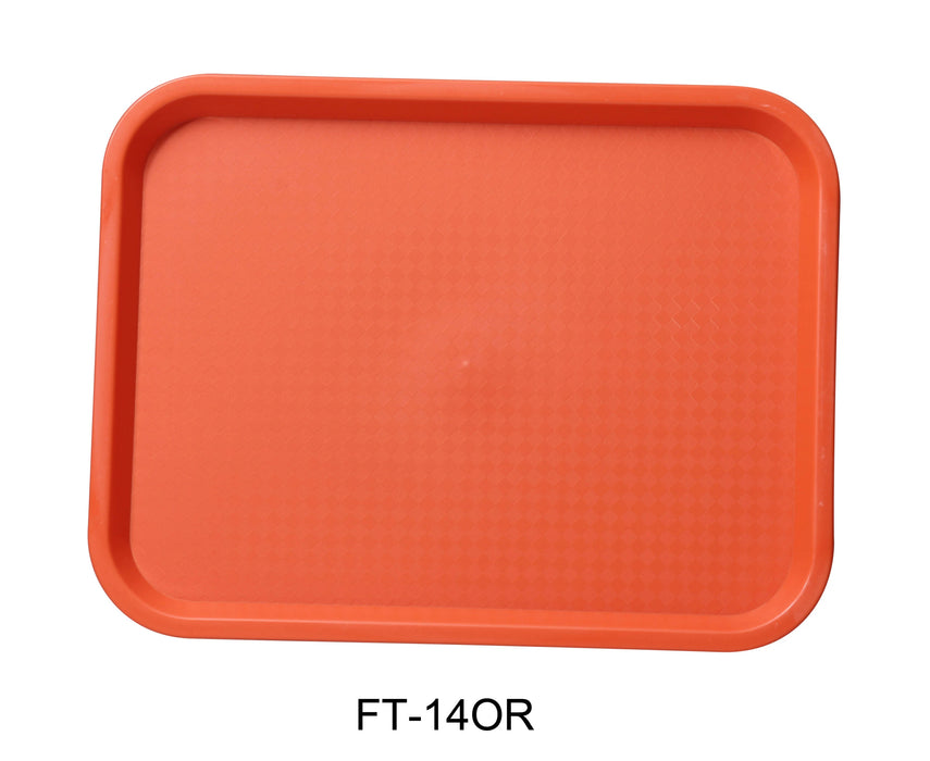 Yanco FT-14OR Serving Trays 14″ X 10″ FAST FOOD TRAY ORANGE, Pack of 24