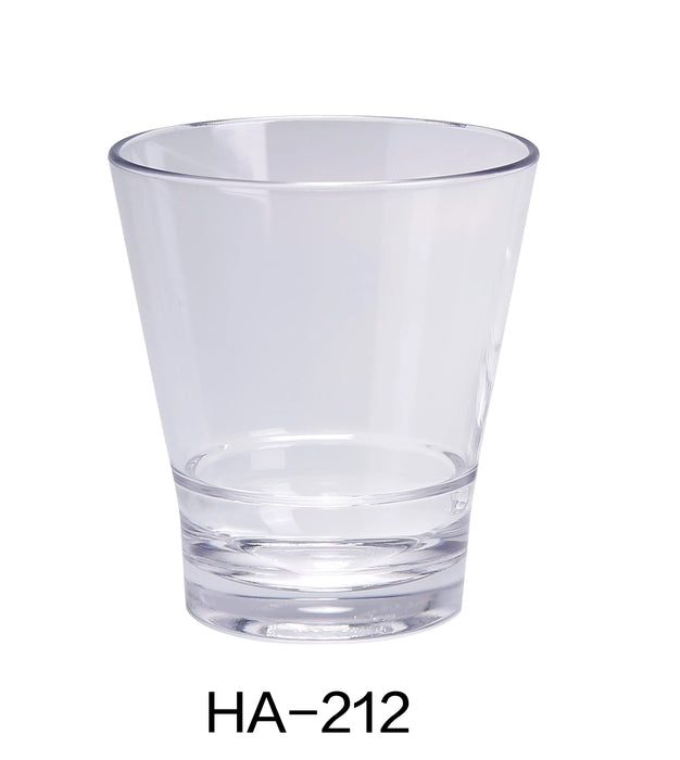 Yanco HA-212 Hawaii 3.5″ ROCKS 12 OZ, 4″ Height, Plastic, Clear Color, Pack of 24